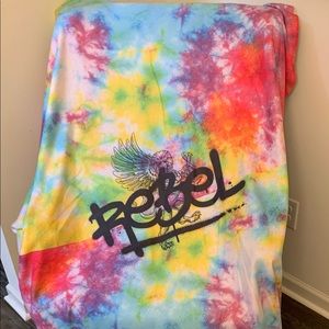 True King Athletics Tie-Dye Fleece Blanket